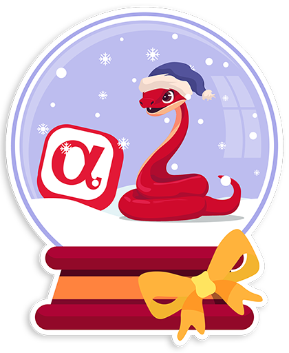 Набор стикеров змей для АльфаСтрахования