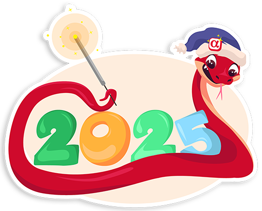 Набор стикеров змей для АльфаСтрахования