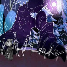 Первые скетчевые концепт-арты к игре «Царевна и Смерть»