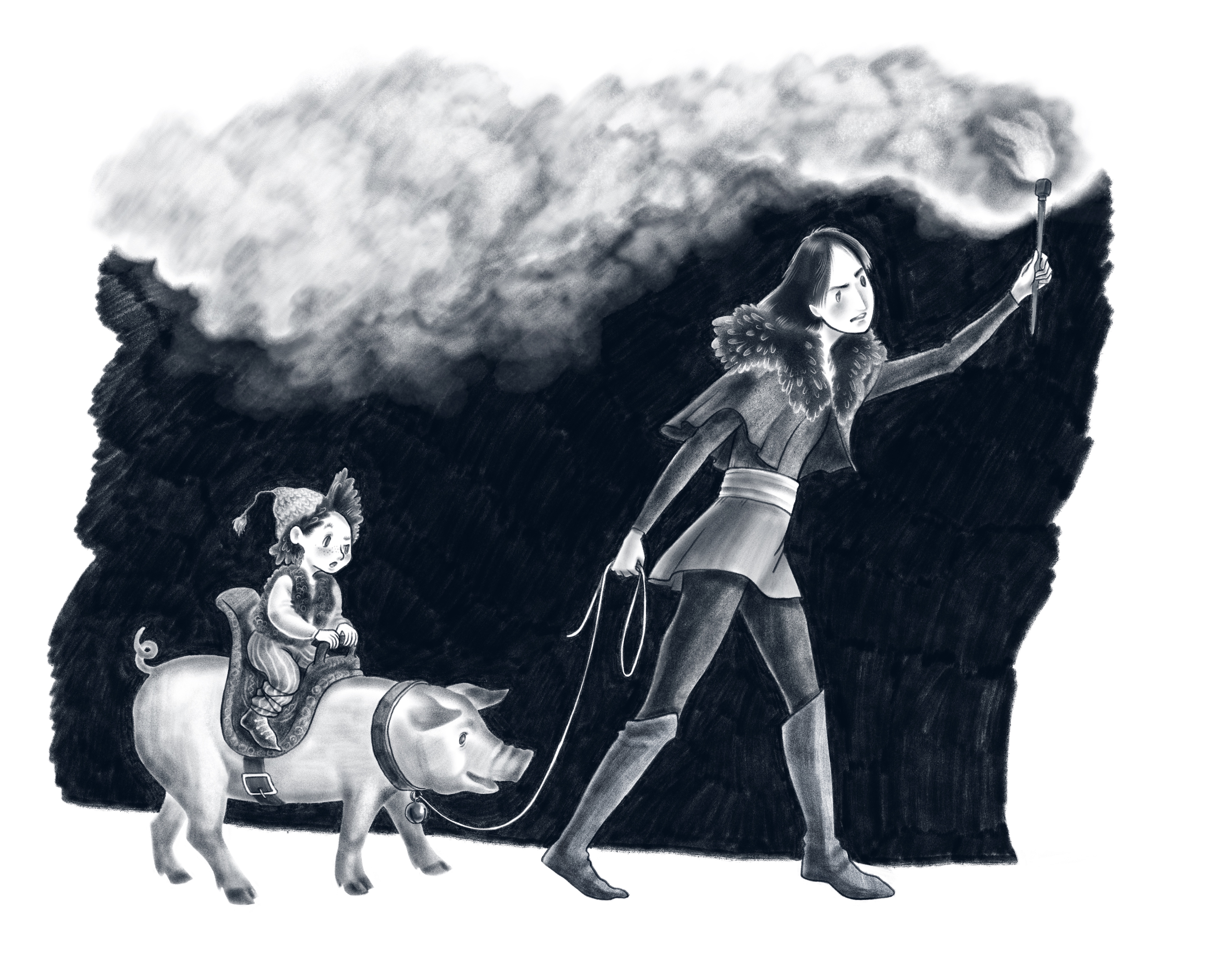 Ч/б иллюстрации