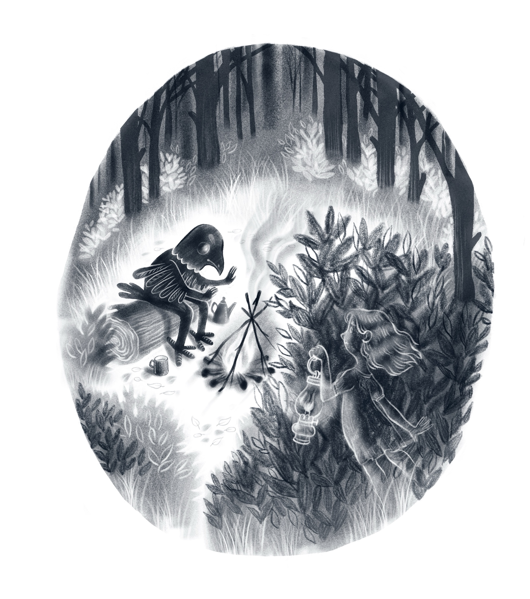 Черно-белые иллюстрации