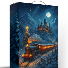 Подарочная новогодняя упаковка "Hogwarts"