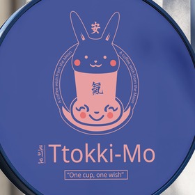 Логотип "Ttokki-Mo" - кофейня/арт-кафе с азиатской эстетикой