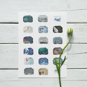 Стикеры на тему Арктика и Антарктика