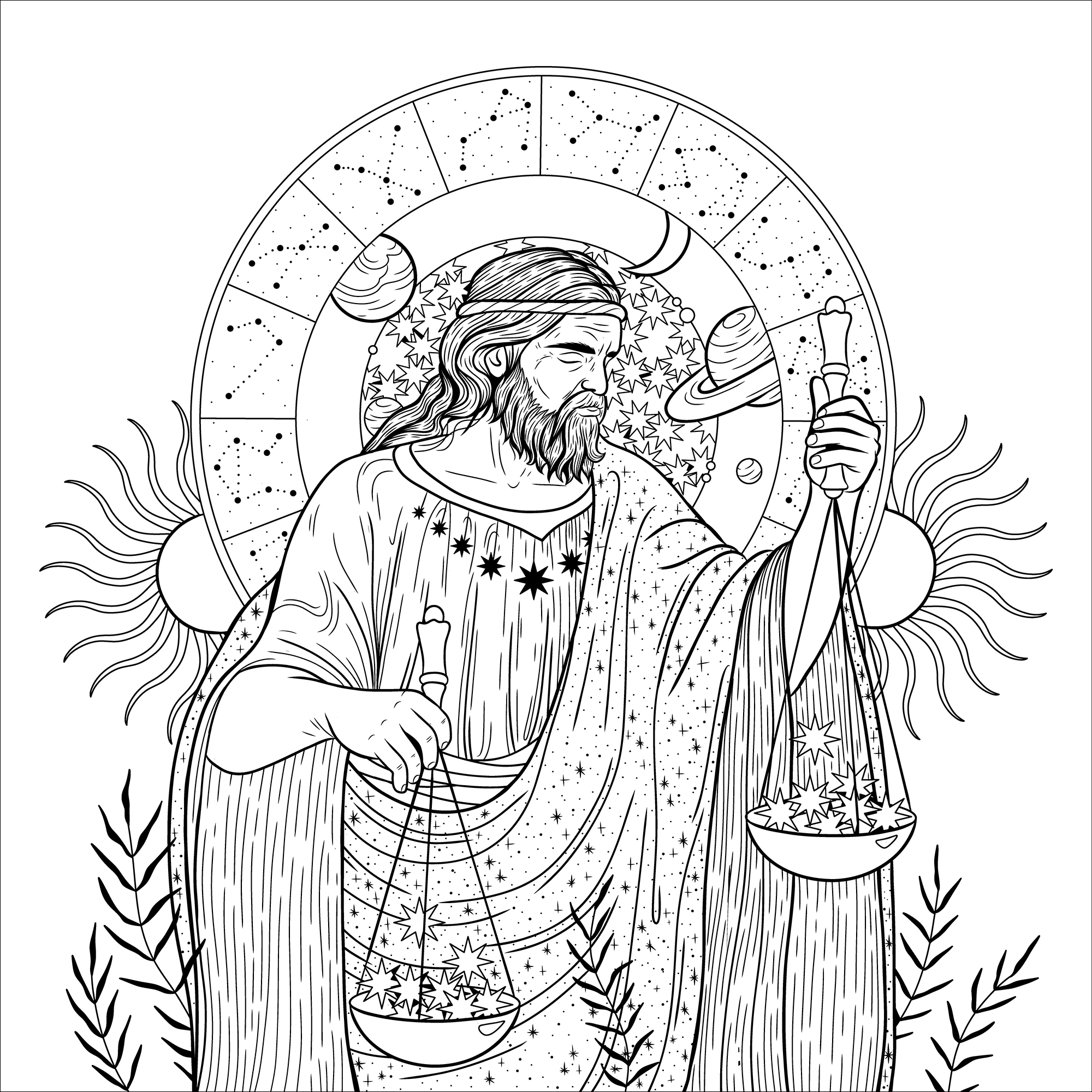 Раскраски - Знаки Зодиак