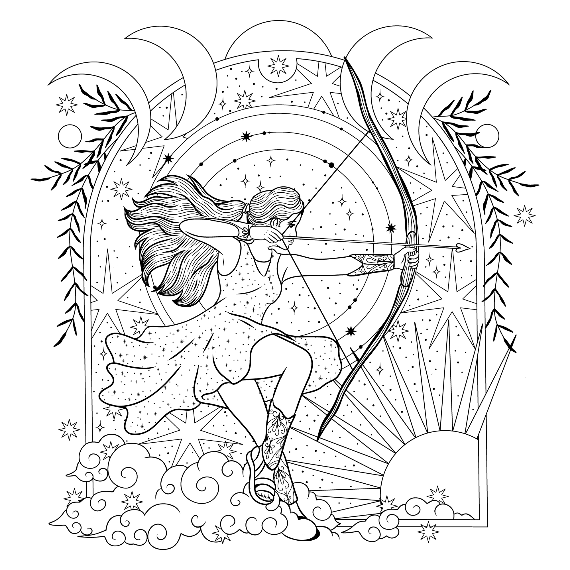 Раскраски - Знаки Зодиак