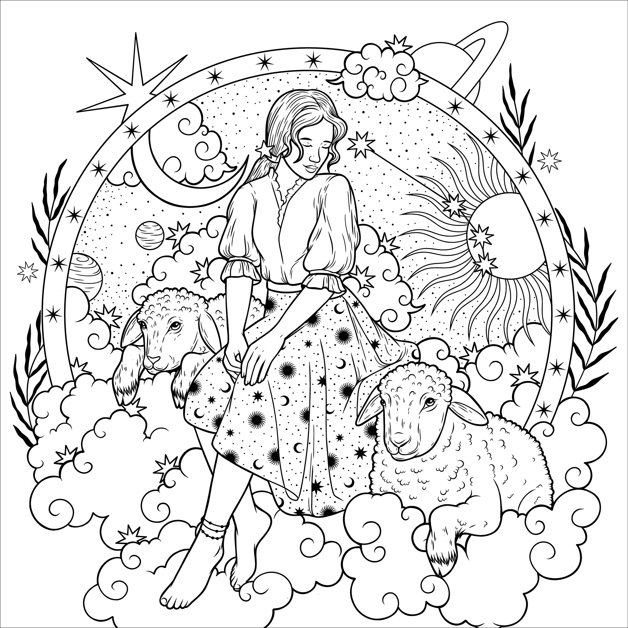 Раскраски - Знаки Зодиак