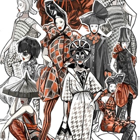 Серия фэшн- иллюстраций Александр Маккуин 