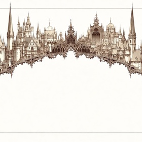 Рамочки для текста с домиками