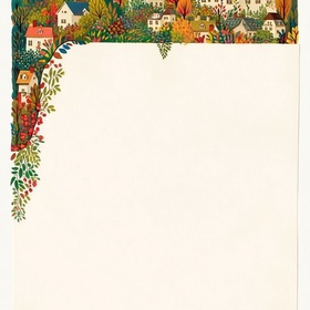 Цветные домики рамки для текста