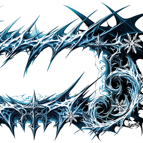 Колючие ледяные рамки для текста