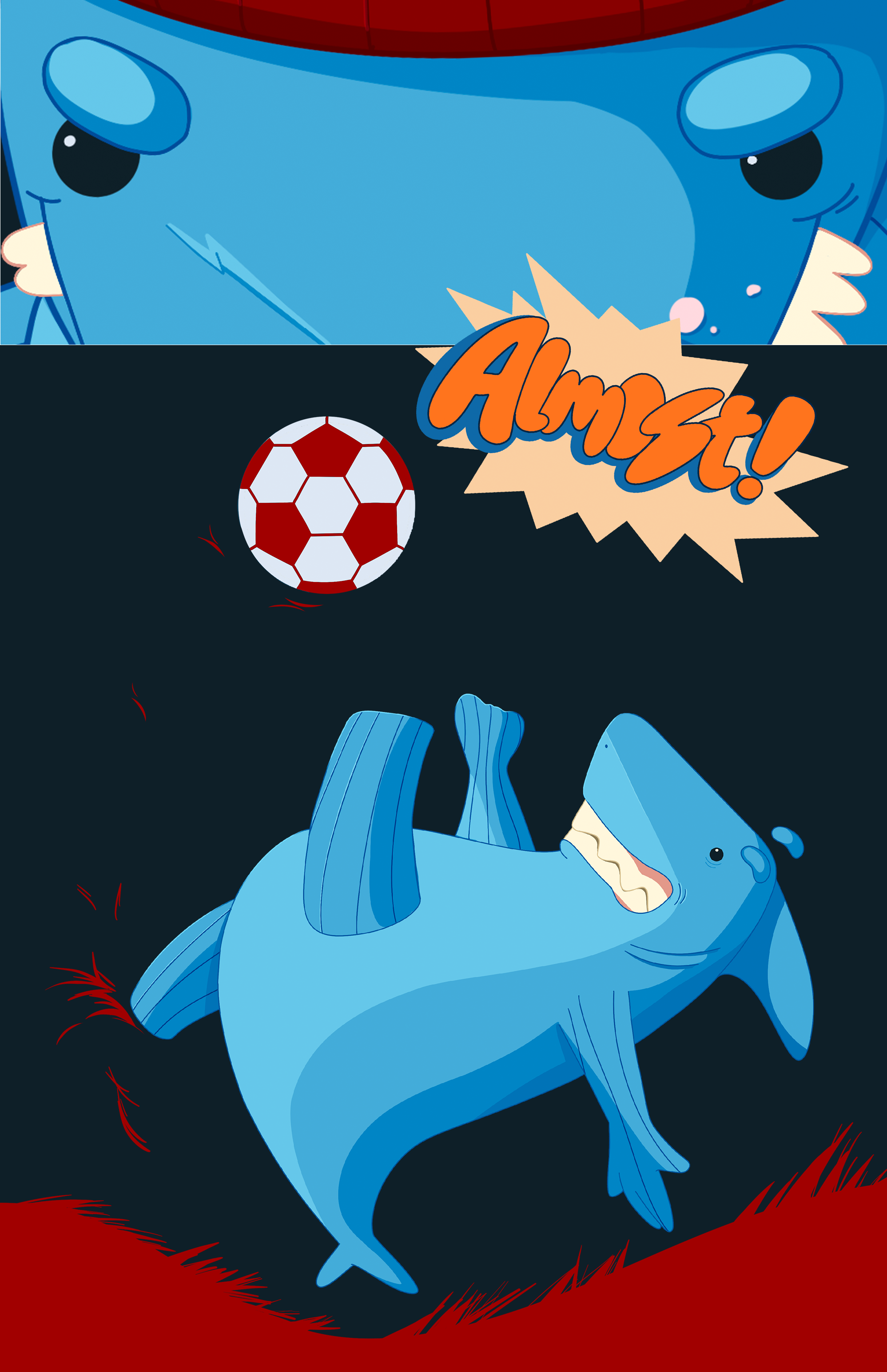 Дизайн упаковки с акулой-футболистом