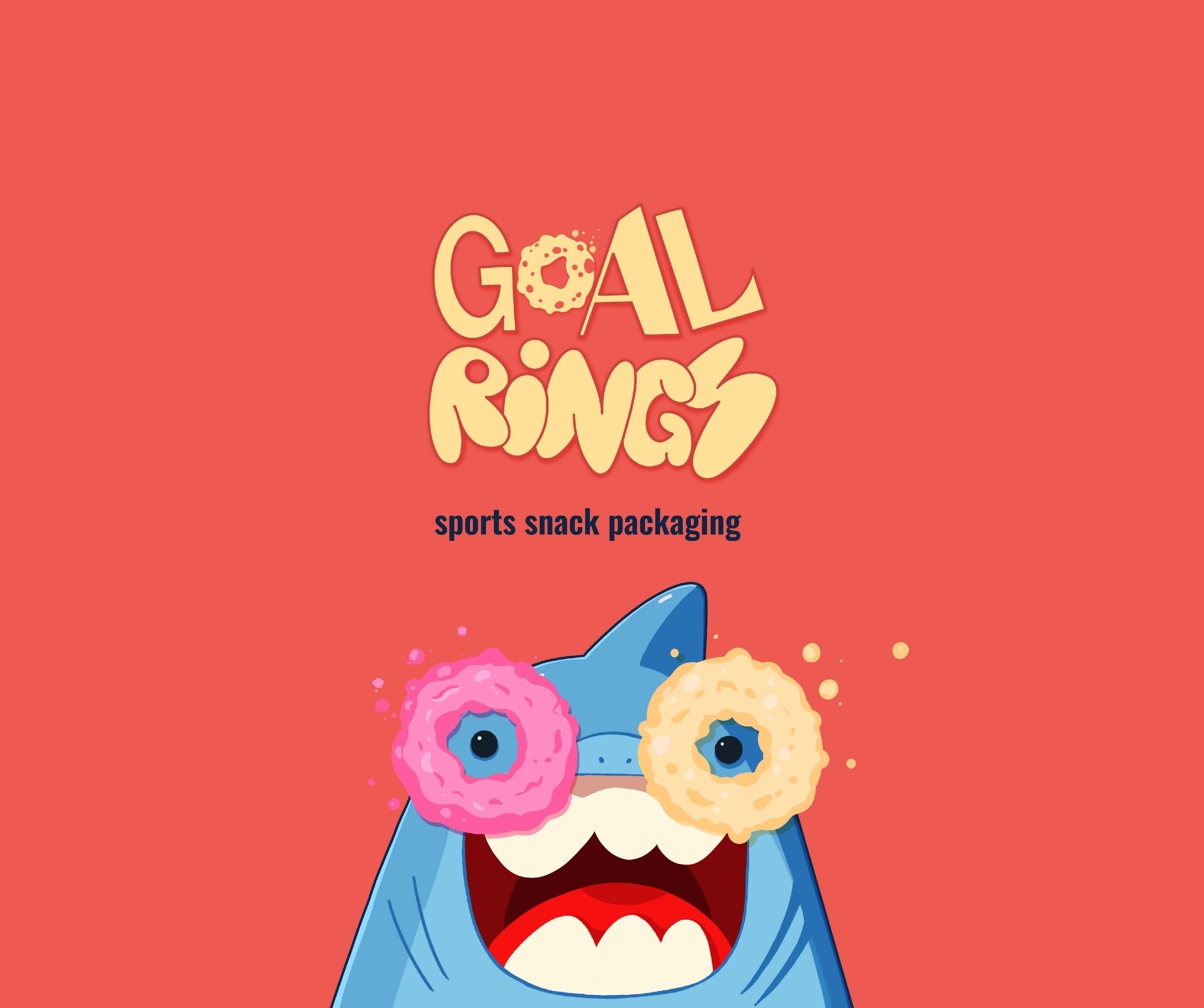 Дизайн упаковки с акулой-футболистом