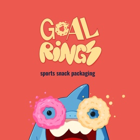 Дизайн упаковки с акулой-футболистом