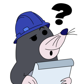 Стикерпак "Крот-бурильщик"