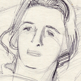 Жена художника в начале 90-х.