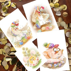 открытки к Пасхе