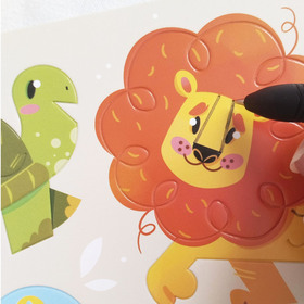 Карточки для многоразовых прописей. линии с углублениями