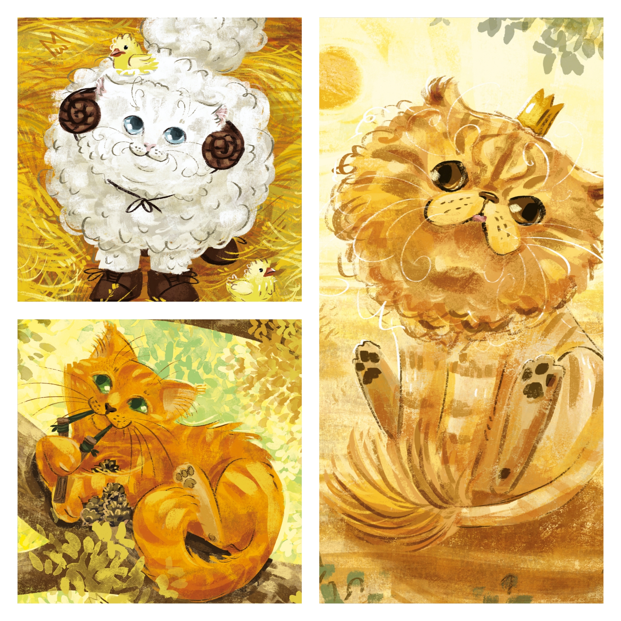 Серия открыток "Кошачий Зодиак" #2 - ОГОНЬ