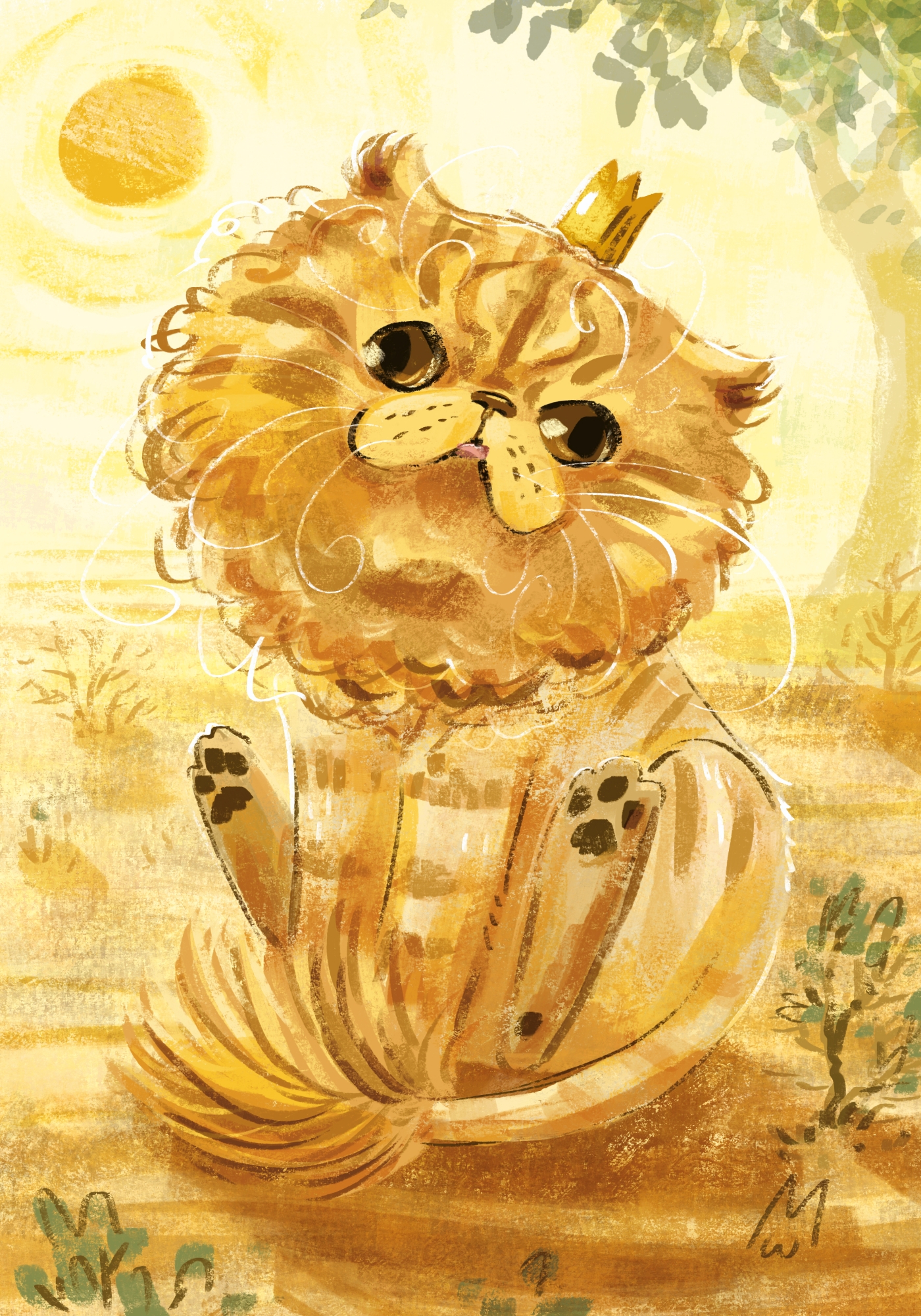 Серия открыток "Кошачий Зодиак" #2 - ОГОНЬ