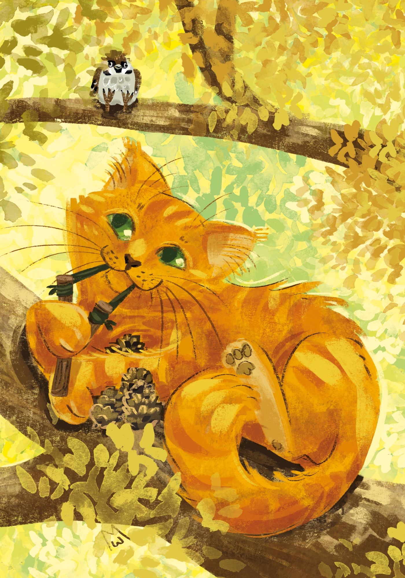 Серия открыток "Кошачий Зодиак" #2 - ОГОНЬ