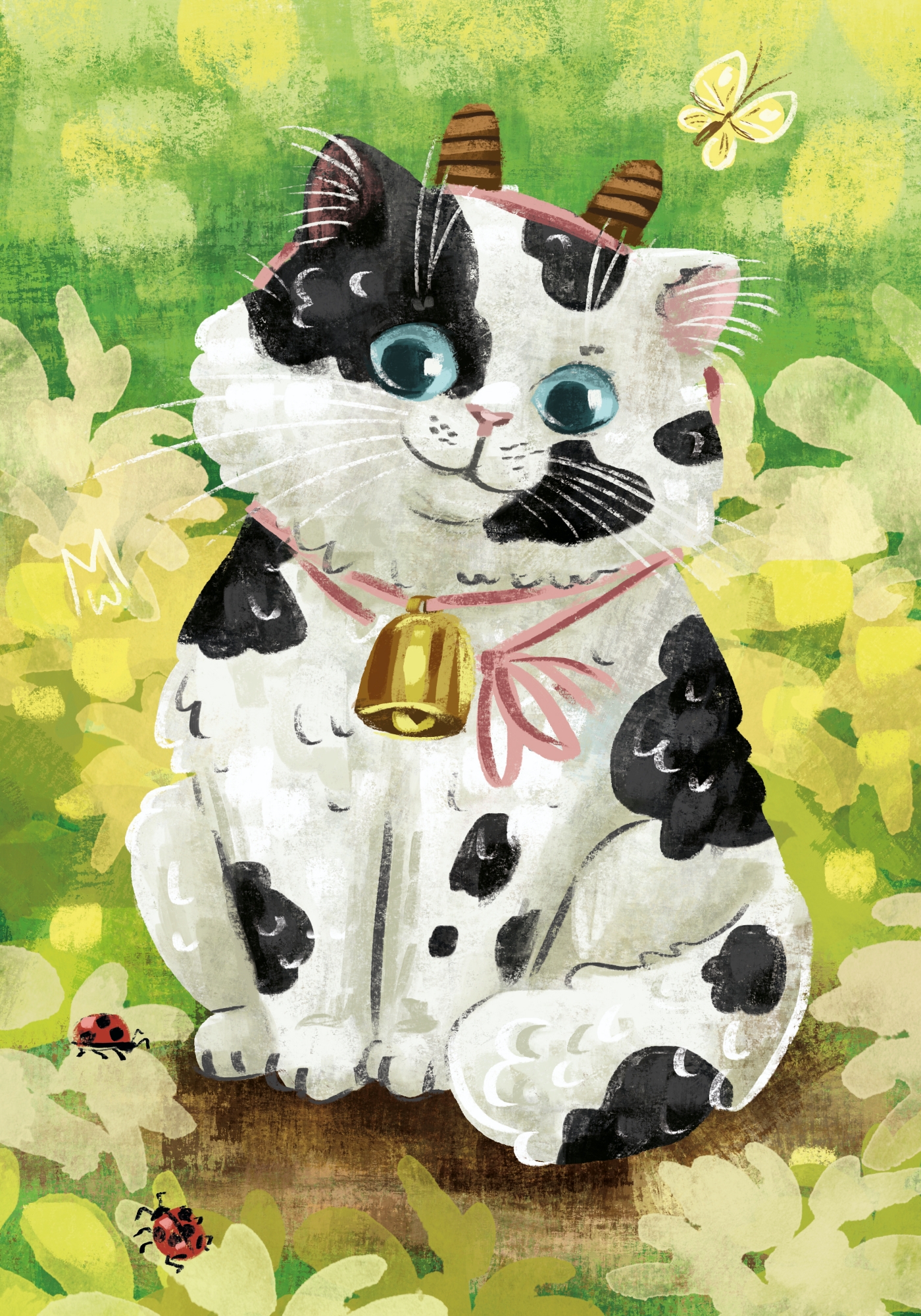 Серия открыток "Кошачий Зодиак" #3 - ЗЕМЛЯ