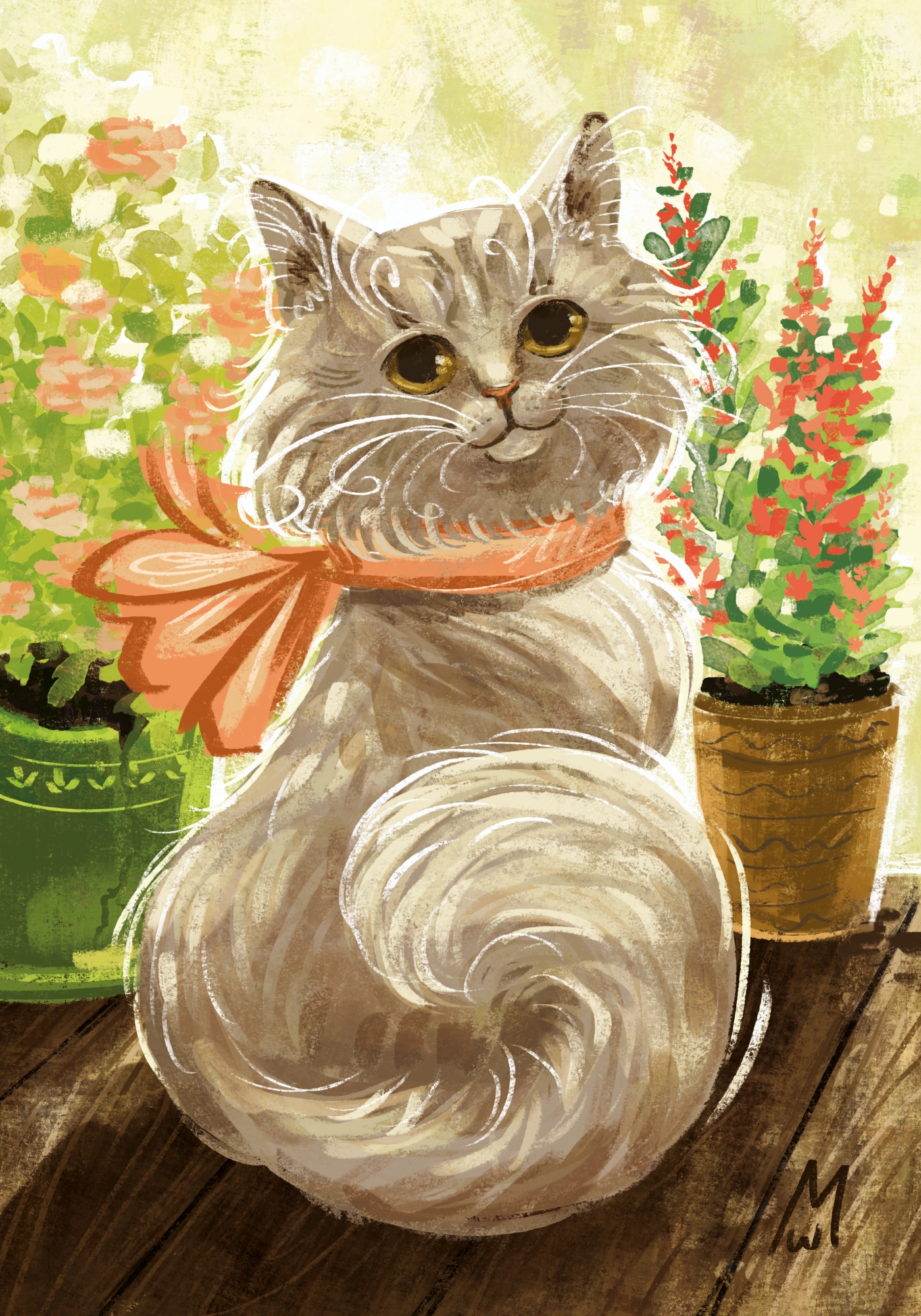 Серия открыток "Кошачий Зодиак" #3 - ЗЕМЛЯ