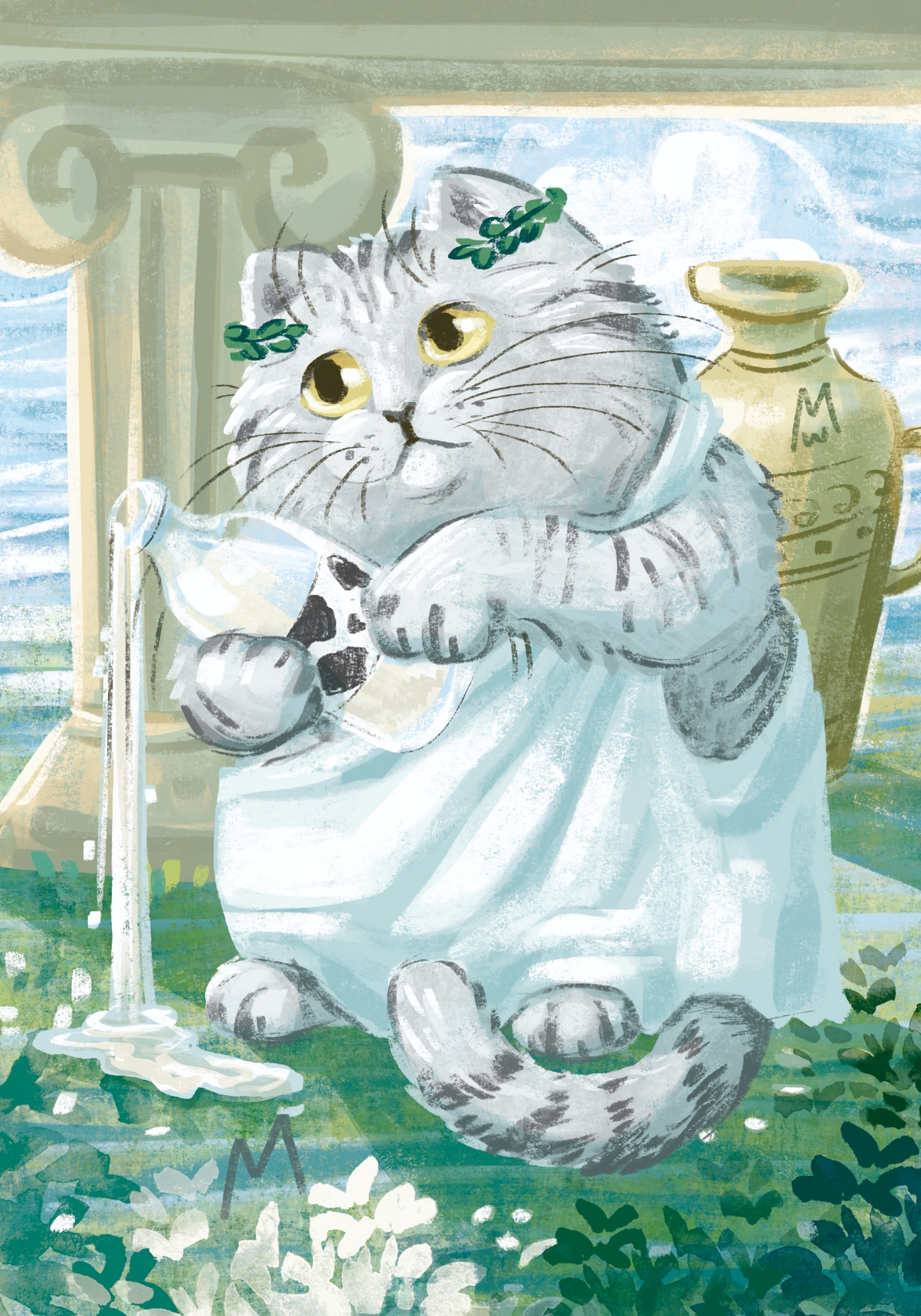 Серия открыток "Кошачий Зодиак" #4 - ВОЗДУХ