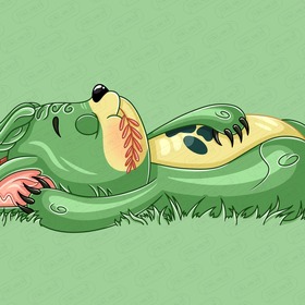 13 Иллюстрация из серии "Монстрик Тибуташка"