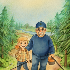 Иллюстрации для детской книги "Baylor's Big  Adventures" 