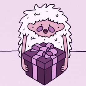 Серия иллюстраций с персонажем