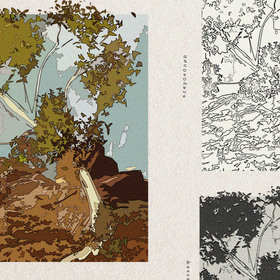 сангина|тушь