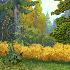 Фон для иллюстрации к сказке " Вершки и корешки" .