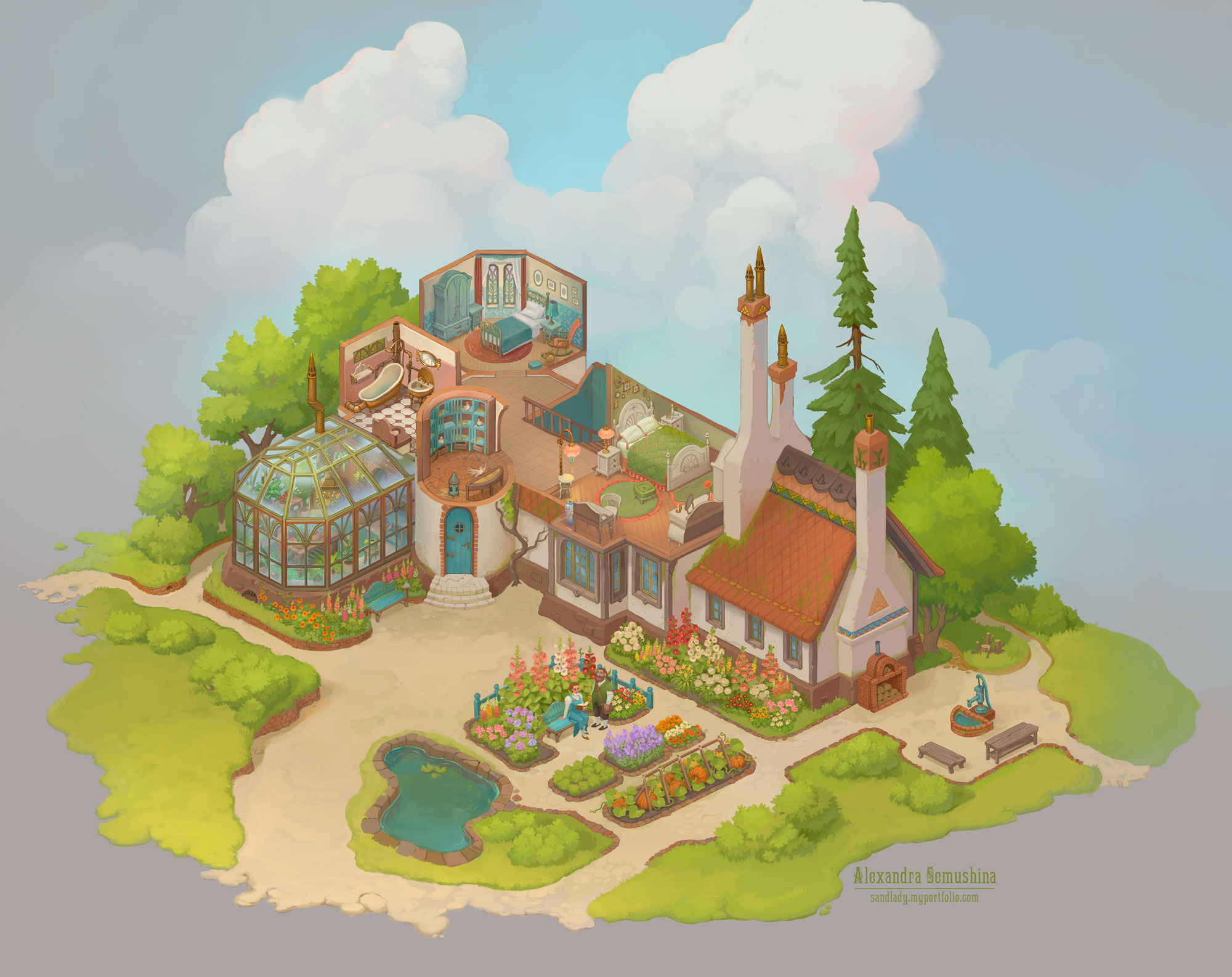 Дом волшебницы и травника