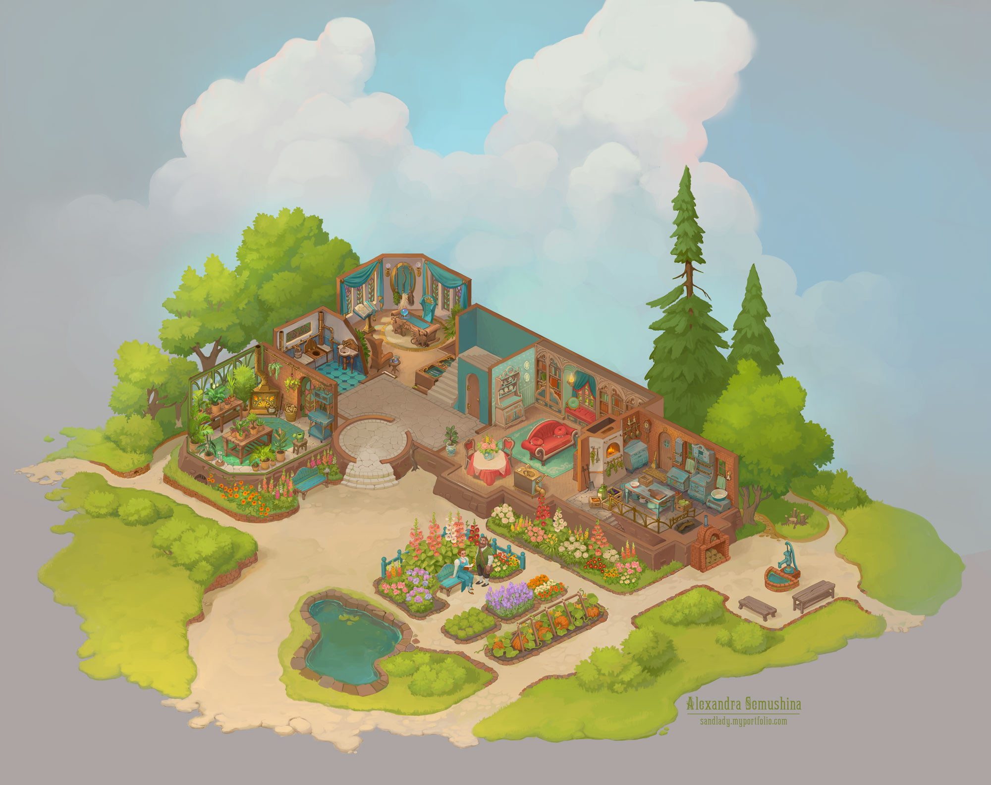 Дом волшебницы и травника