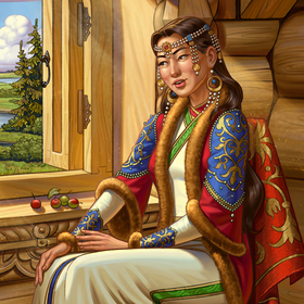 Дочь хана в княжеском тереме.