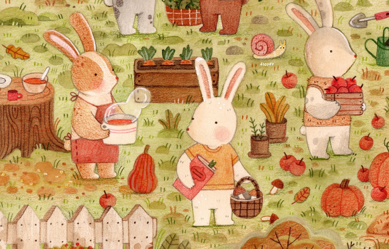 Виммельбух «Кролики-фермеры»🐰