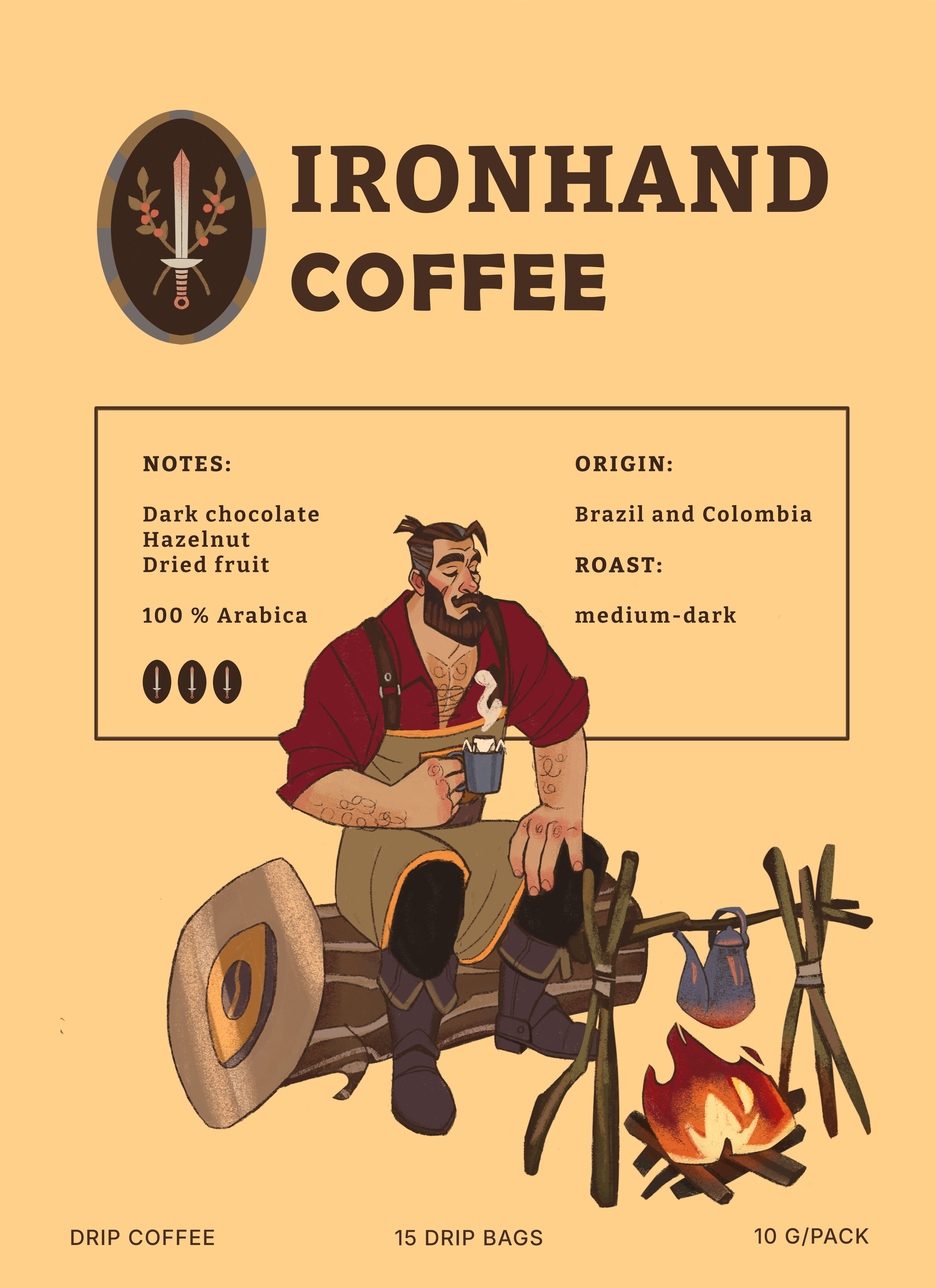 IRONHAND COFFEE| Бренд-персонаж