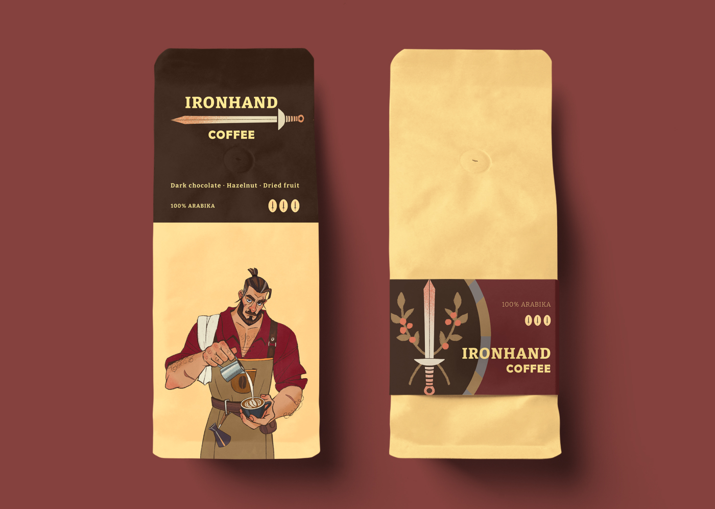 IRONHAND COFFEE| Бренд-персонаж