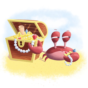 Краб похититель. Этапы создания