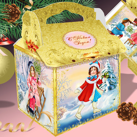 Винтажный Рождественский Сундучок/Retro Christmas Box