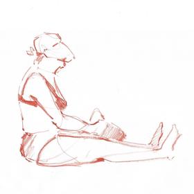 "На пляже". Наброски с натуры