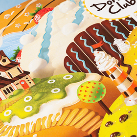 Иллюстрация для упаковки: Donut’s Club Cafe