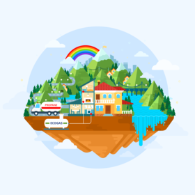 Иллюстрации для сайта Экогаз