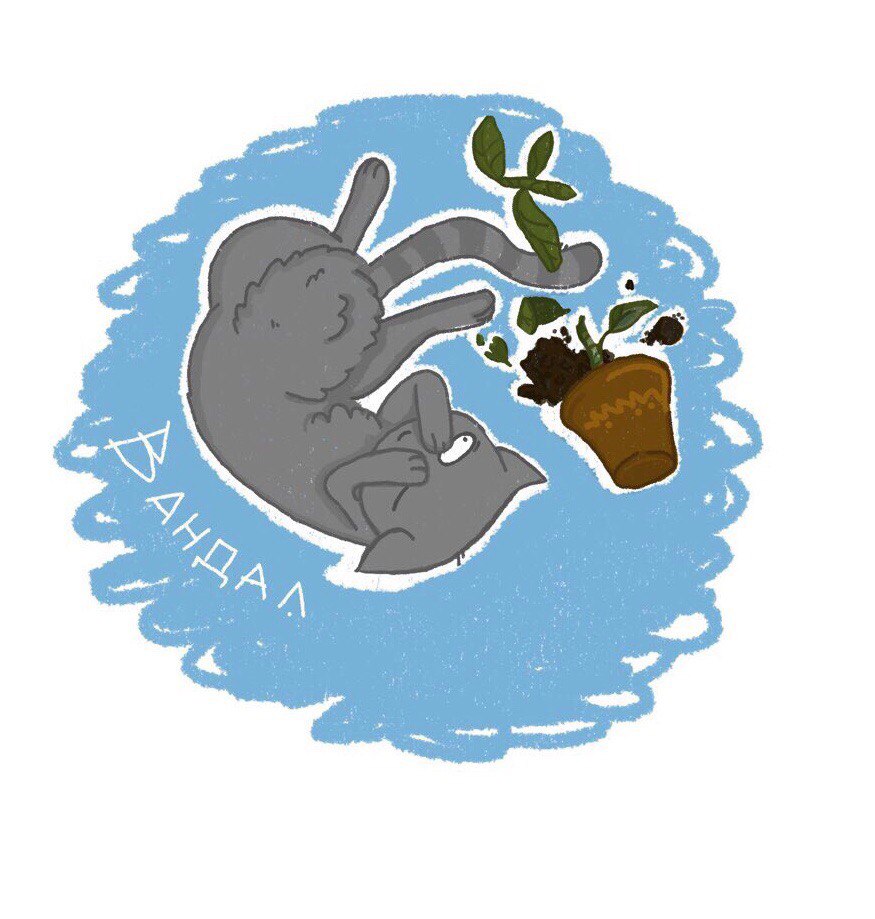 Стикеры"VandalCat" для Telegram