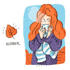 Две иллюстрауии из серии "Времена года"