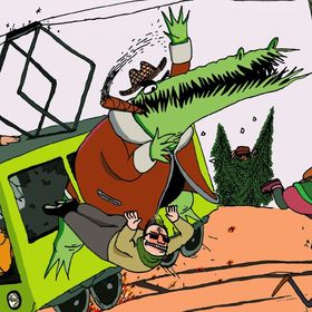 Иллюстрации к сказке Корнея Чуковского "Крокодил"