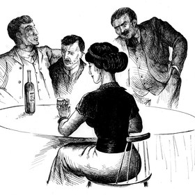 Иллюстрации к отрывку из романа В. Пикуля Честь имею""