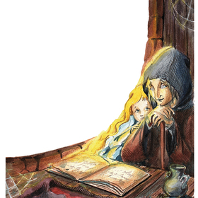 Иллюстрации к сказке "Девочка свеча"