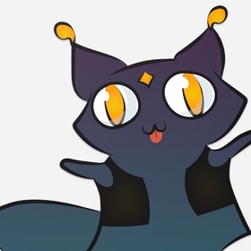 Стикер "Кот в жилеке"